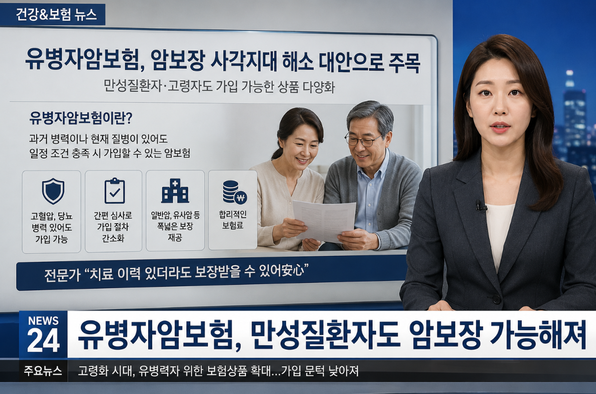 유병자 암보험 시장 확대 이미지