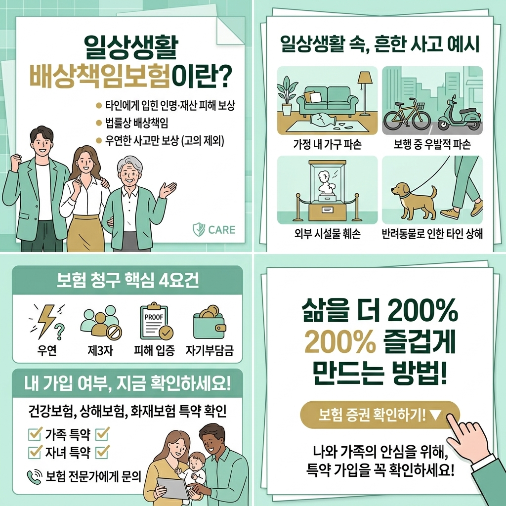 삶의 질을 200% 올려주는 가족 일상배상책임 보험이란?