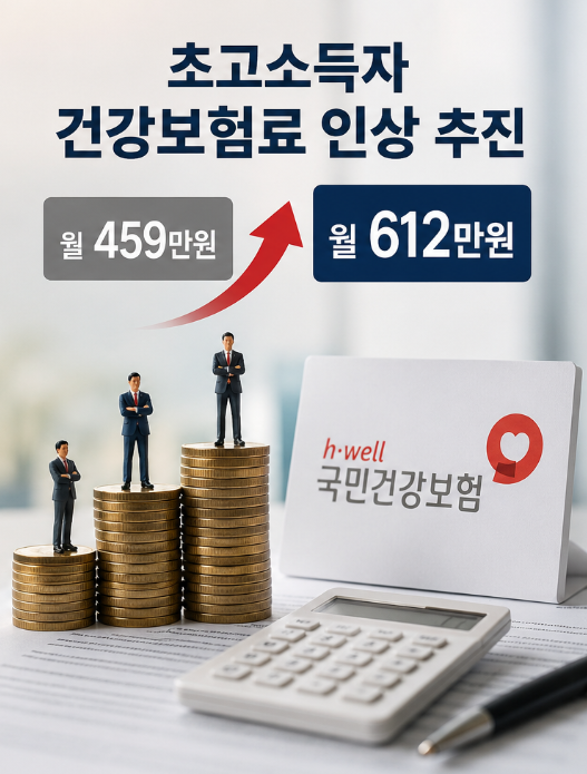 건강보험료 부과체계 개편 추진! 고소득자는 부담 증가 예정