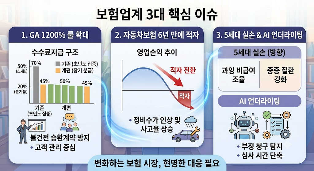 [제목] 변화하는 보험 시장! 최신 보험업계 3대 핵심 이슈와 소비자·설계사가 알아야 할 포인트