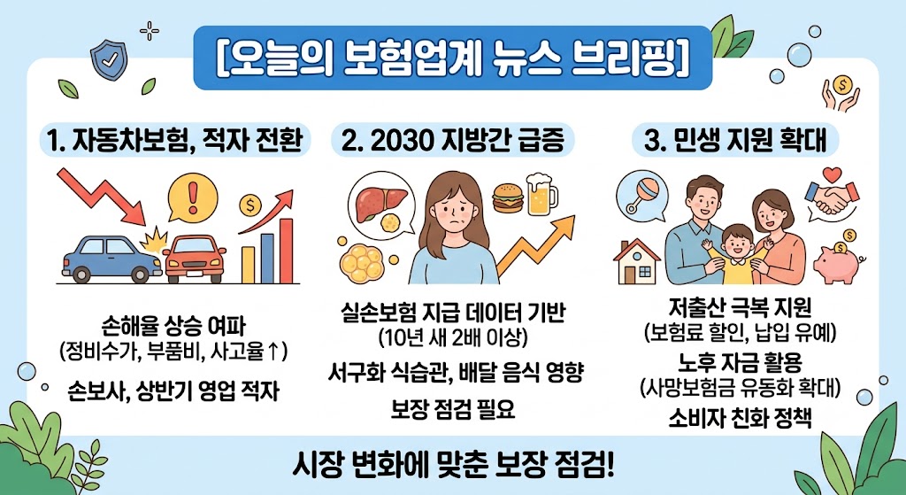 한눈에 보는 오늘의 주요 보험업계 뉴스 & 이슈 정리