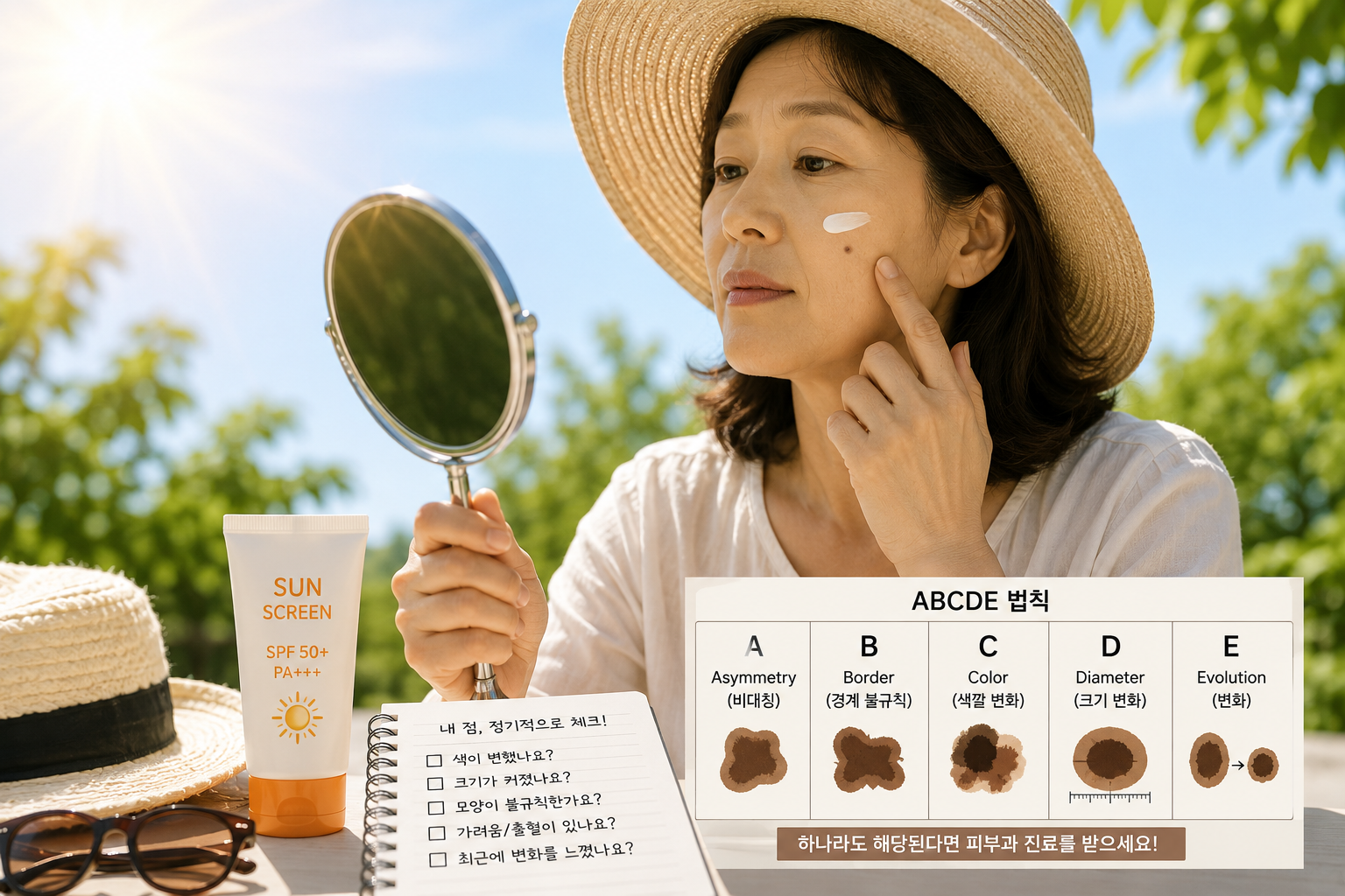 여름에 더 신경 써야 하는 피부 건강, 내 몸의 점부터 확인해보세요