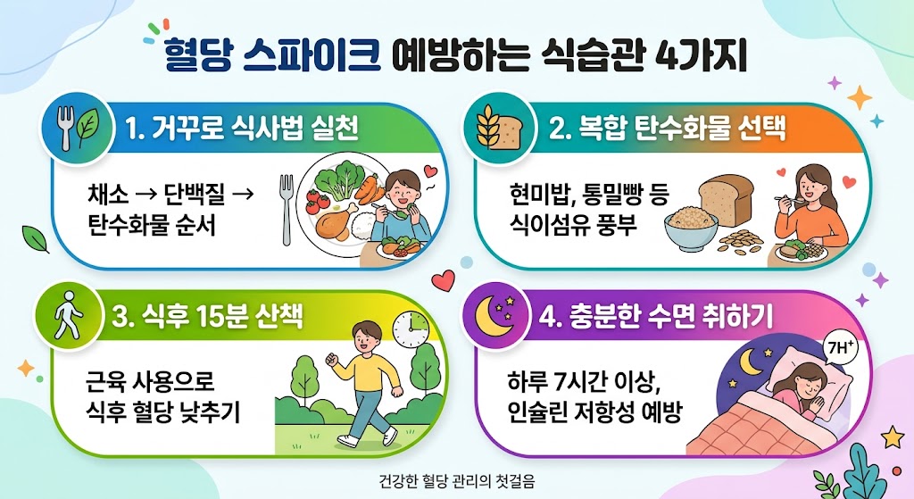 식후 식곤증이 심하다면? 혈당 스파이크 예방하는 식습관 4가지