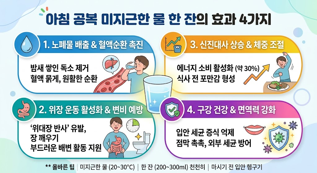 [건강정보] 아침 공복에 마시는 물 한 잔, 보약보다 좋은 이유 4가지