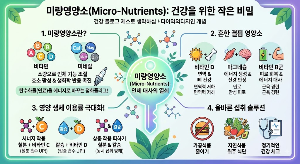 현대인의 영양 불균형을 해소하는 마이크로뉴트리언트(미량영양소)의 과학