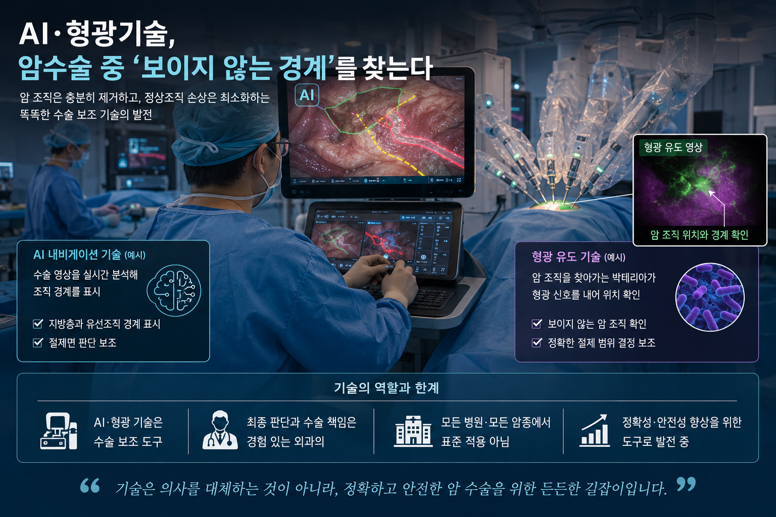 AI·형광기술, 암수술 중 ‘보이지 않는 경계’를 찾는다