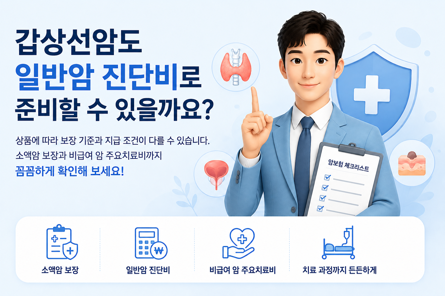 갑상선암도 일반암 진단비로 준비할 수 있을까요?