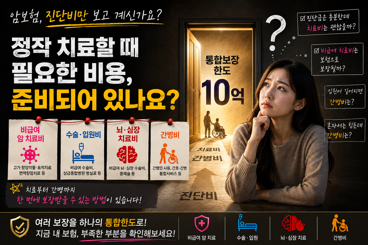 암 진단비만 올리려고요? 정작 무서운 비급여치료비보험까지 확인해야 하는 이유